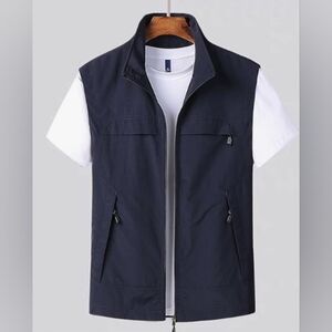 Navy Outerwear Vest